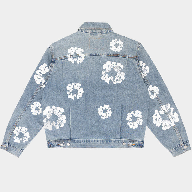 Kapok Print Denim Jacket
