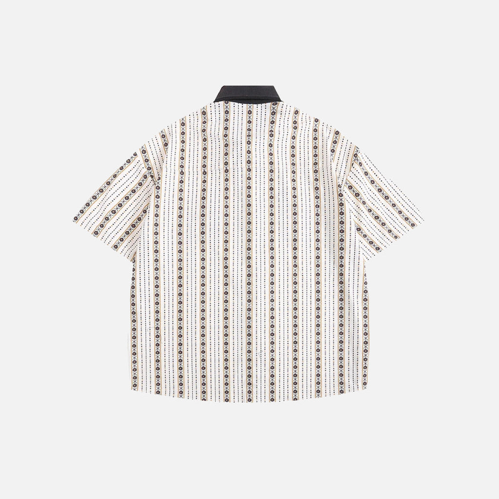 Cartoon Embroidery Pattern Vintage Shirt