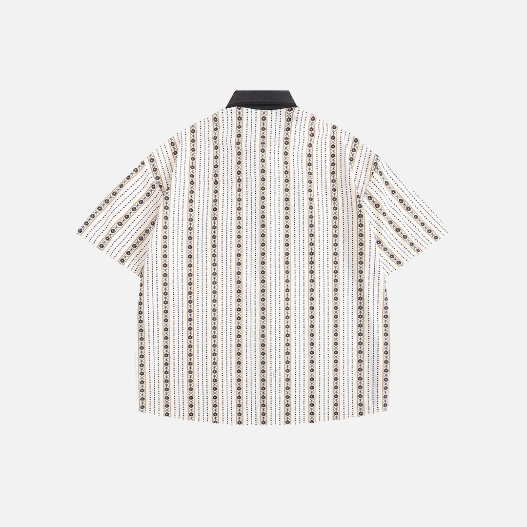 Cartoon Embroidery Pattern Vintage Shirt