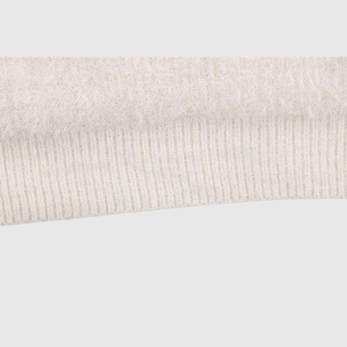 Fuzzy Cat Design Sweater