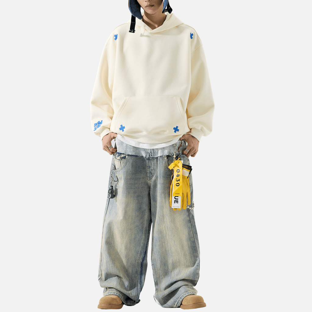 Embroidered Letter Patch Sweatshirt