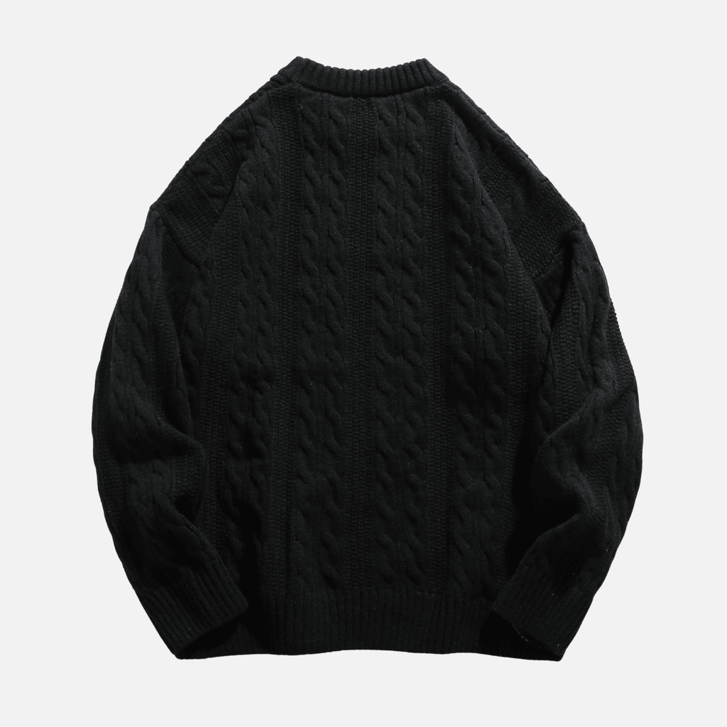 Cable Knit Crewneck Sweater