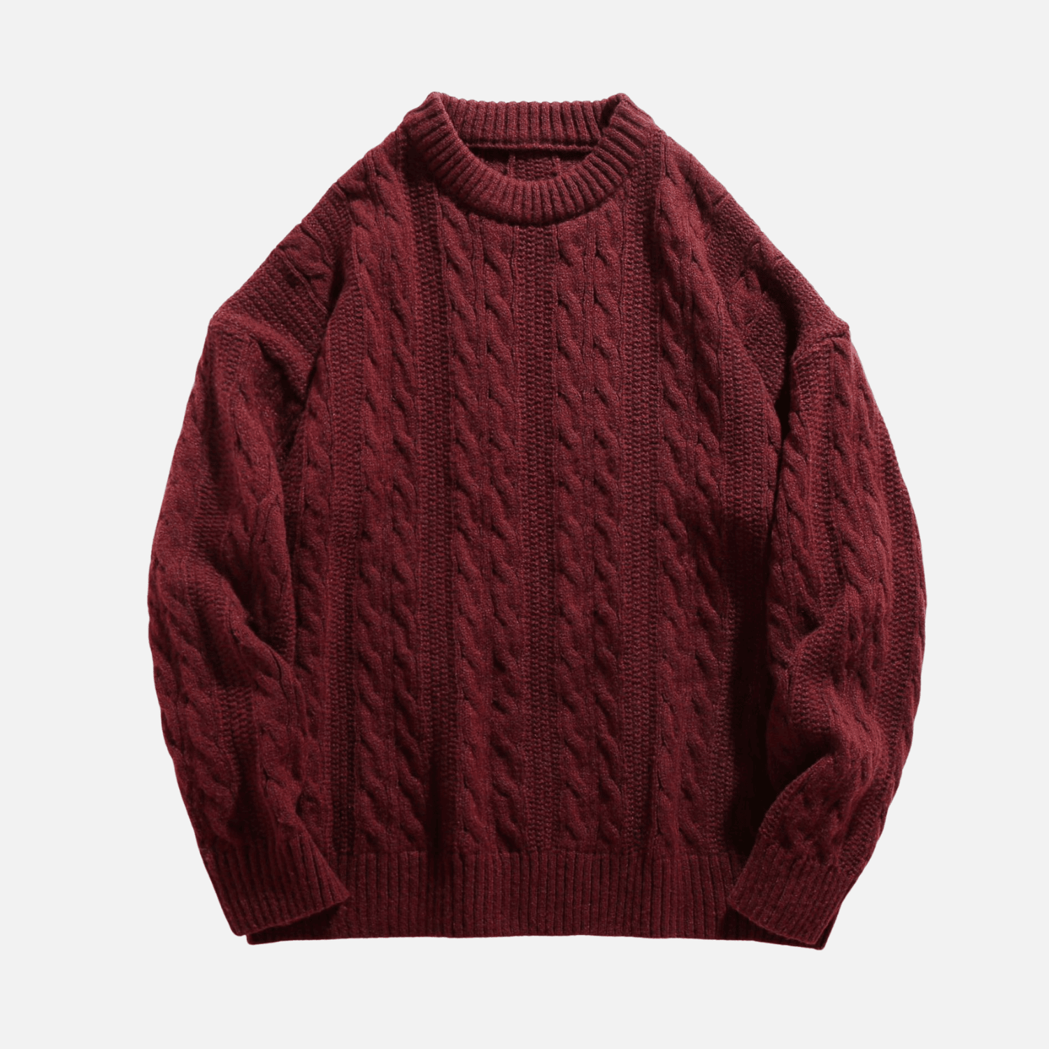Cable Knit Crewneck Sweater