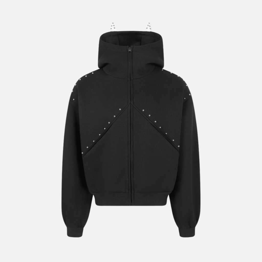 Beaded “Cat Ear” Hoodie