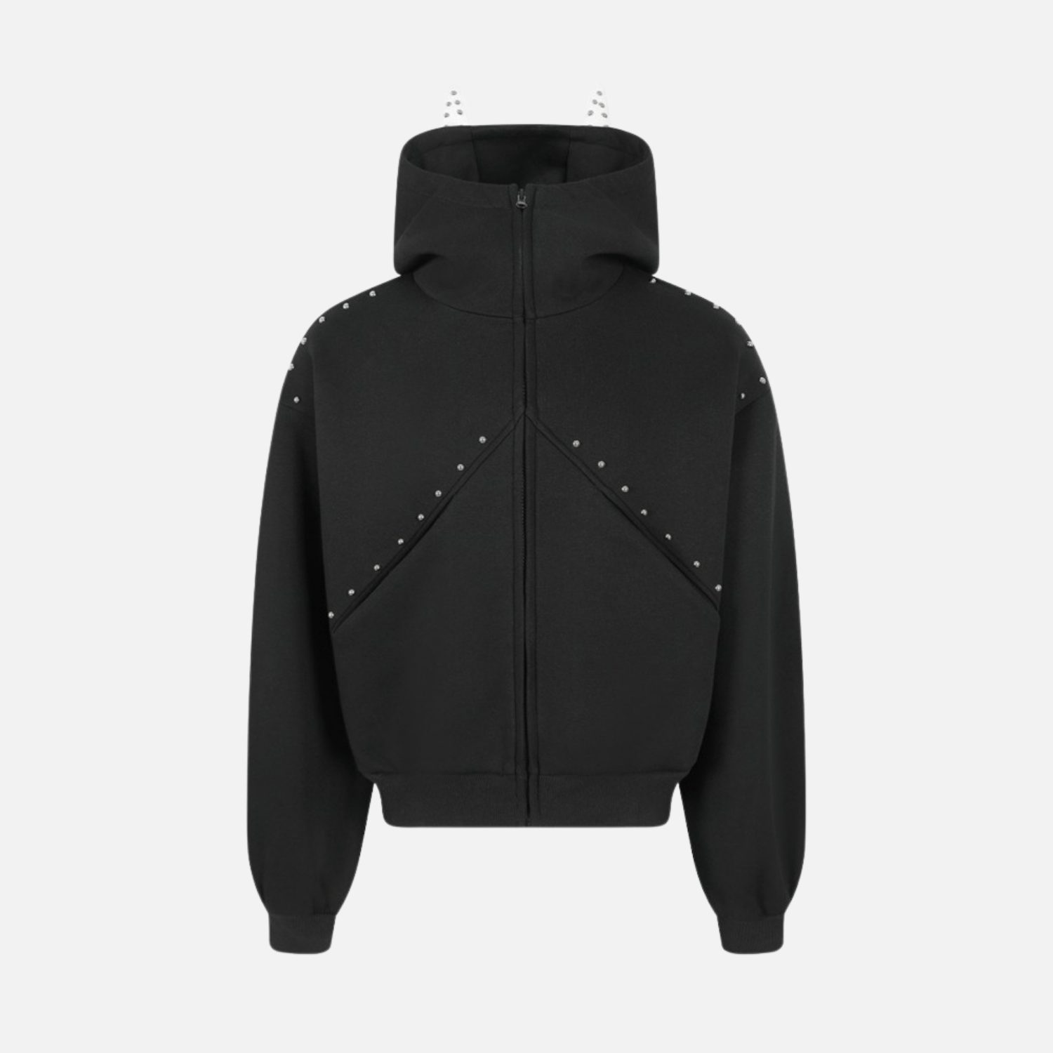 Beaded “Cat Ear” Hoodie