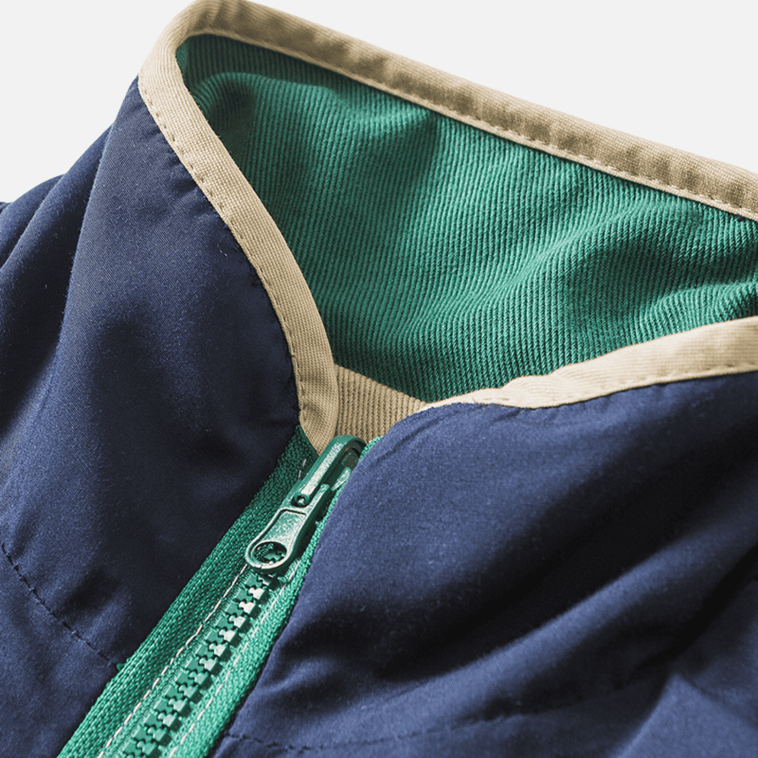 Reversible ColorBlock Stand‑Collar Jacket