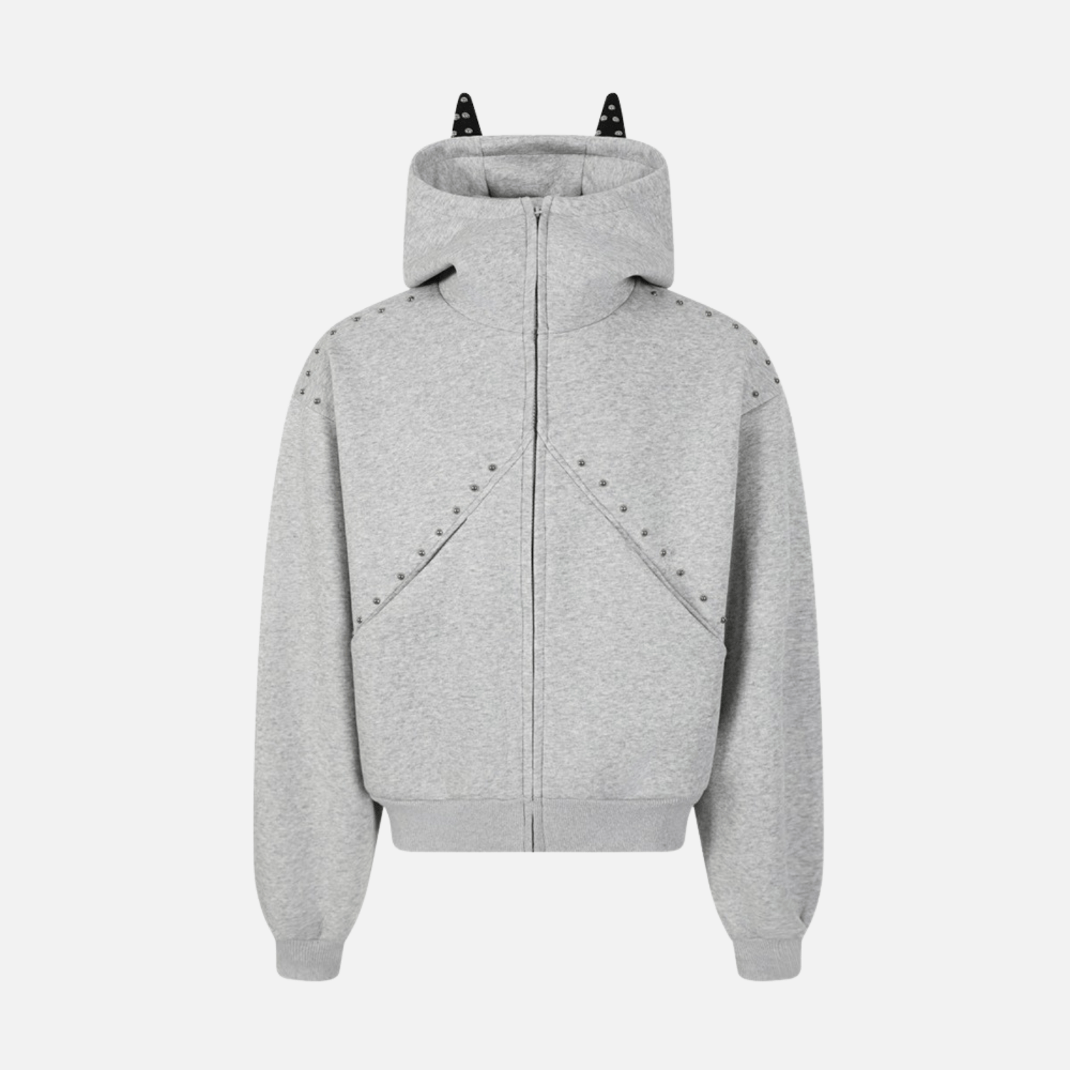 Beaded “Cat Ear” Hoodie