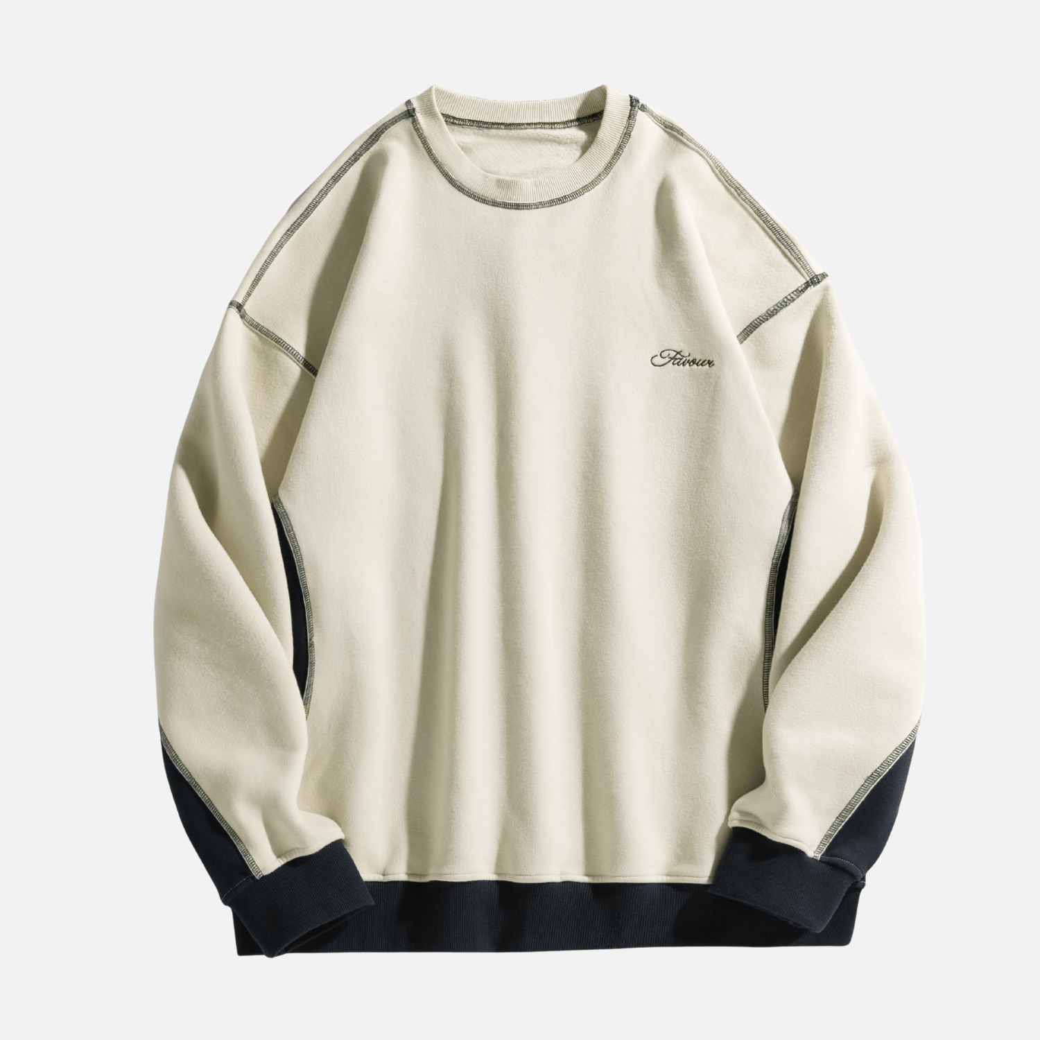 Retro Style Patchwork Sweatshirt