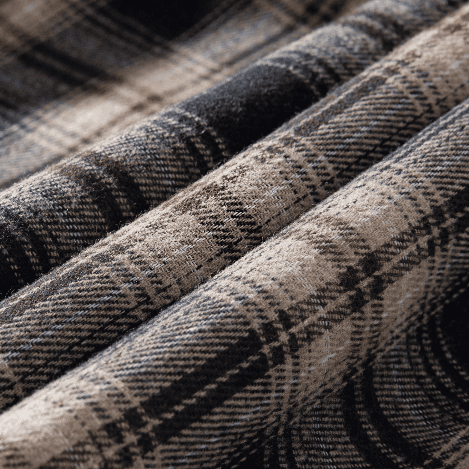 Colorblock Plaid Hooded Shirt