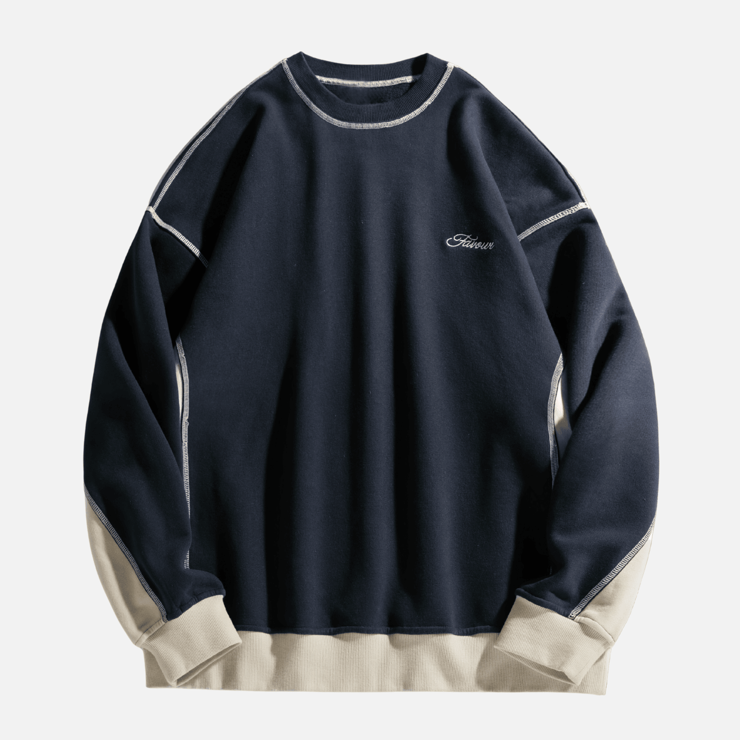 Retro Style Patchwork Sweatshirt