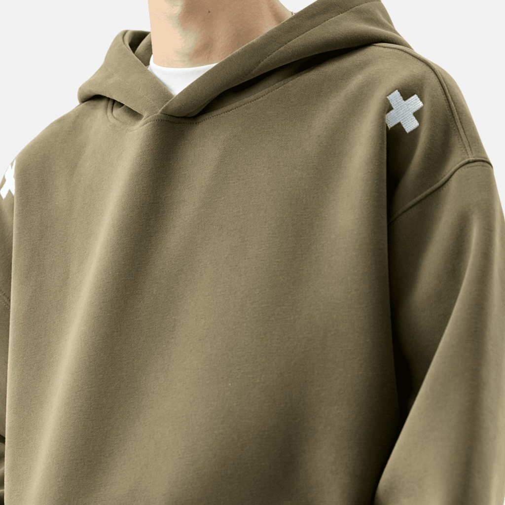 Embroidered Letter Patch Sweatshirt