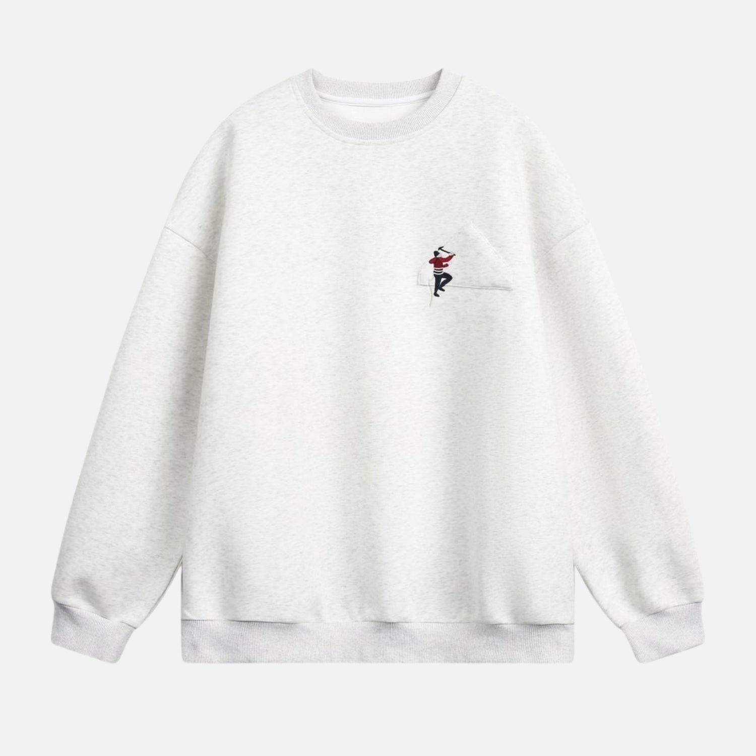 Climbing Embroidery Crewneck Sweatshirt