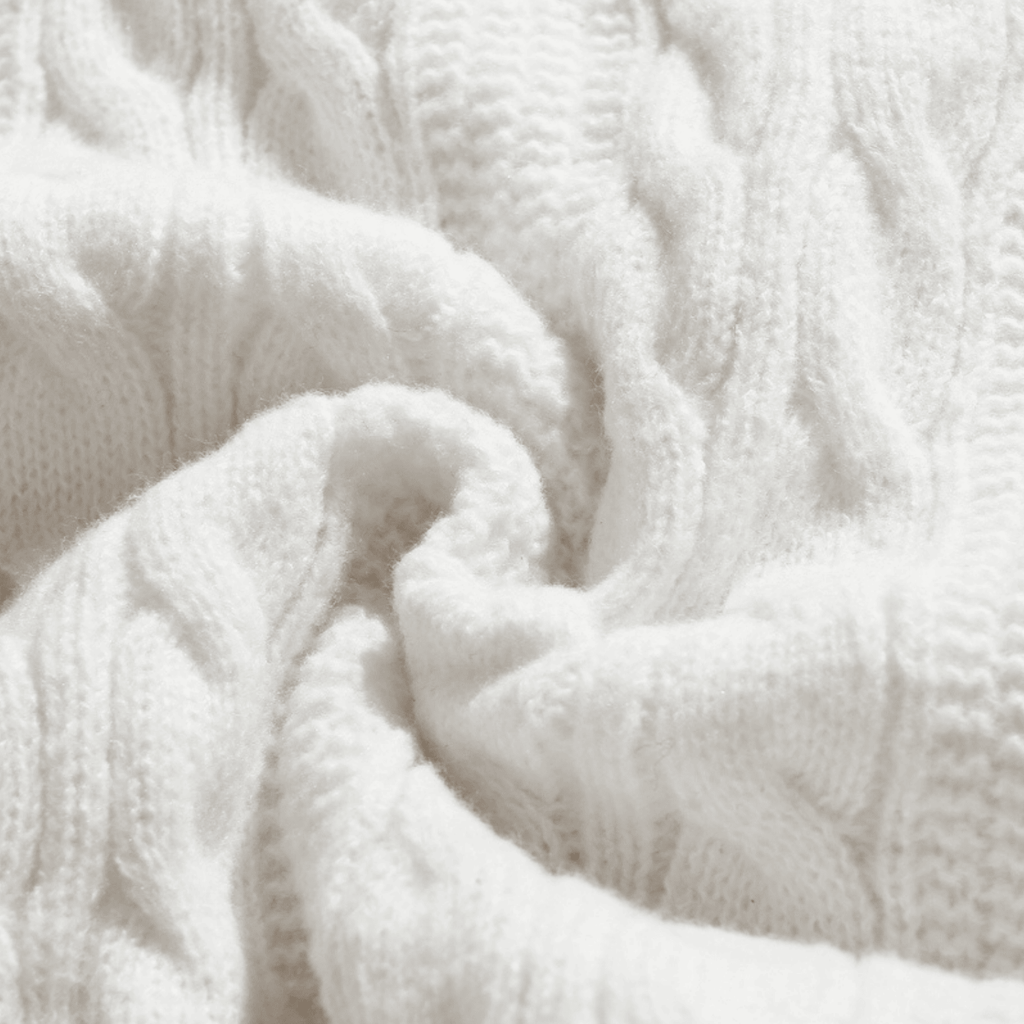 Cable Knit Crewneck Sweater