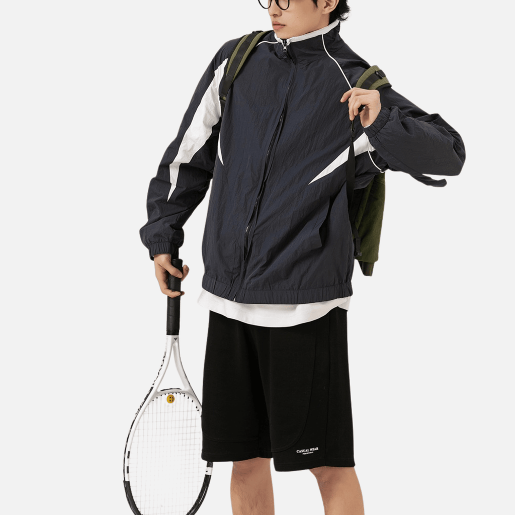 Outdoor Color-Block Zip Jacket