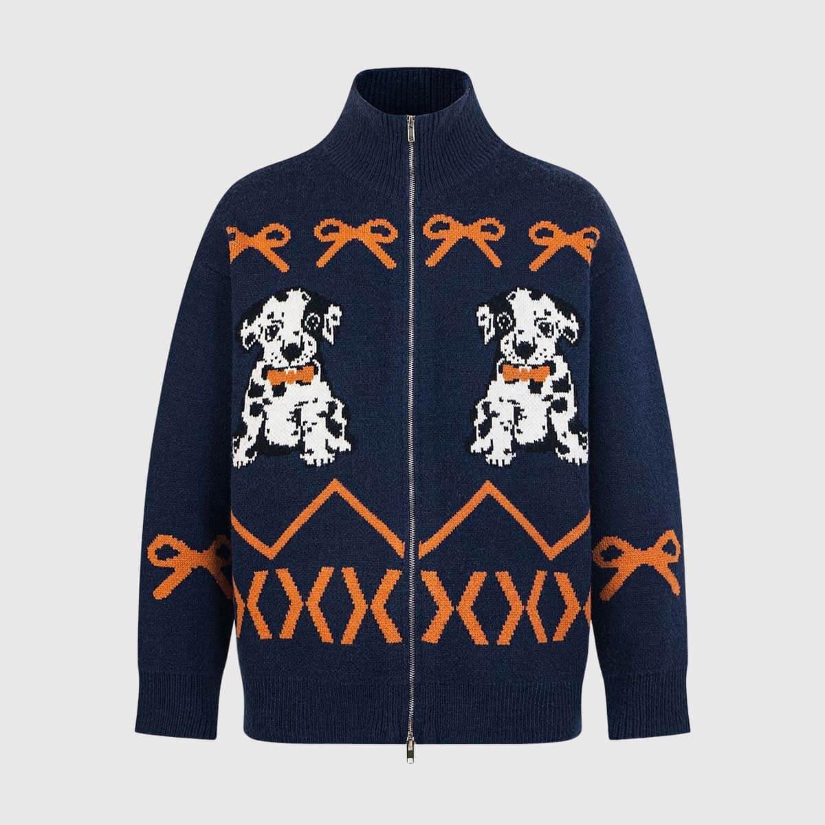 Oversized Letter Print Sweater