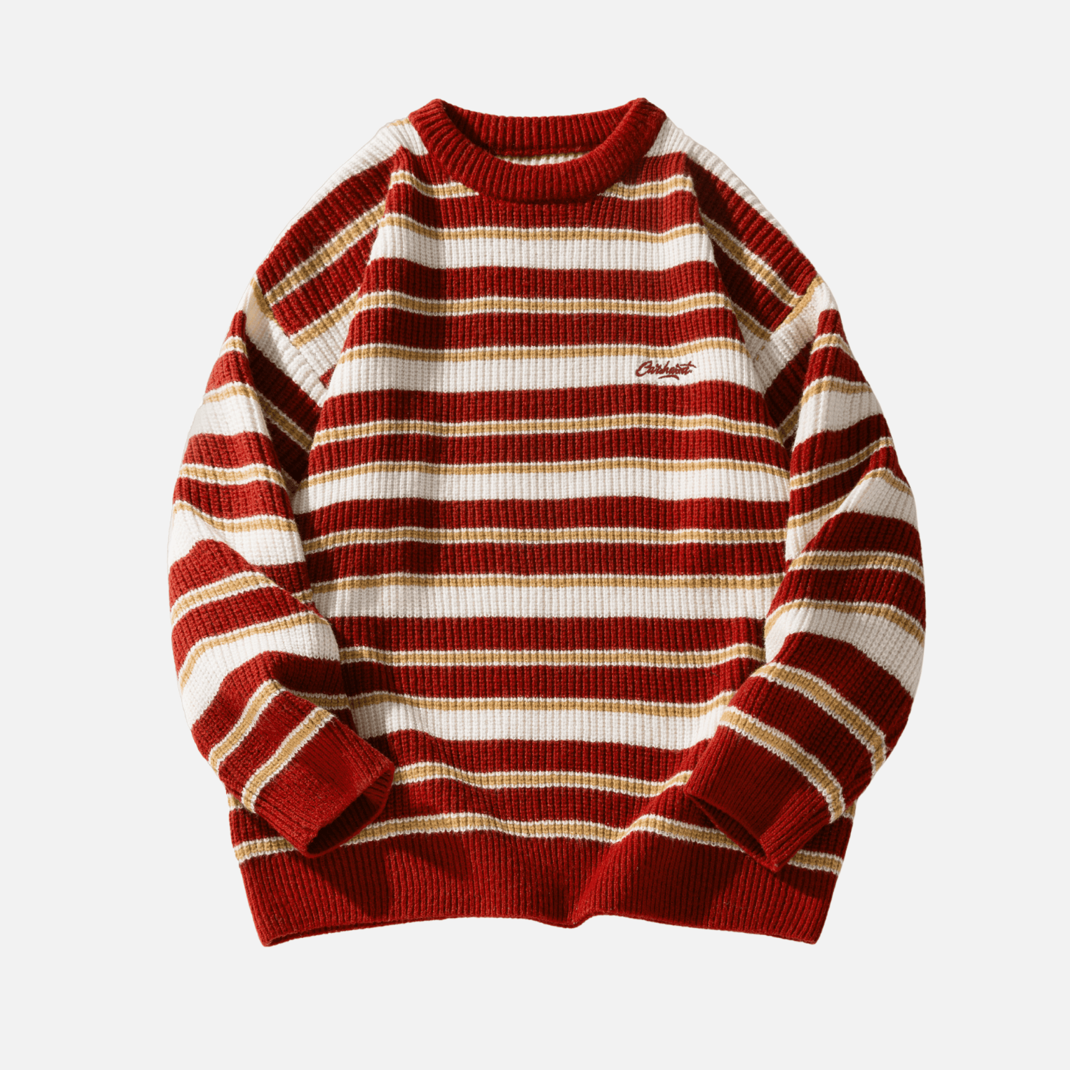 Striped Heavy Knit Sweater