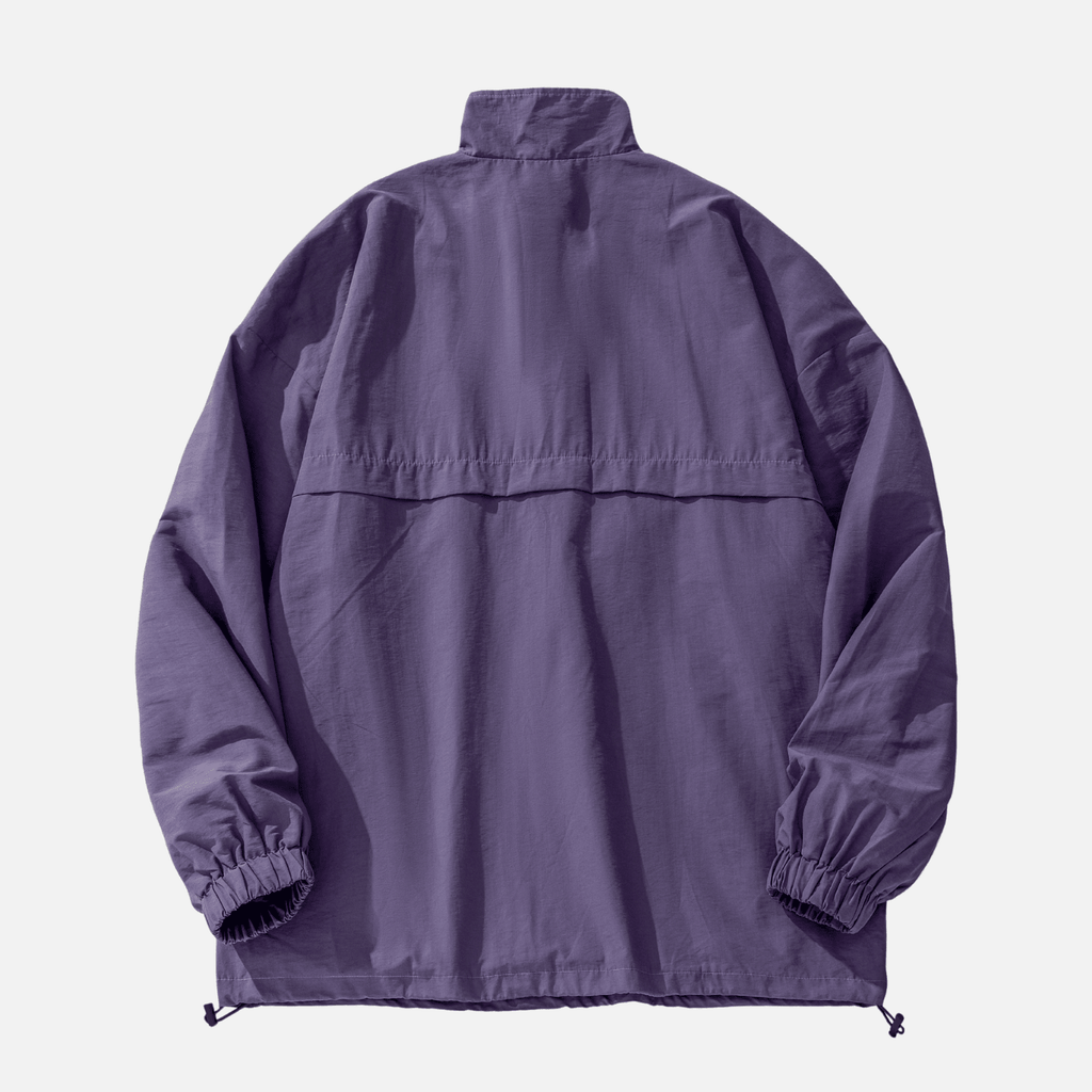 Waterproof Textured Half-Zip Tactical Jacket