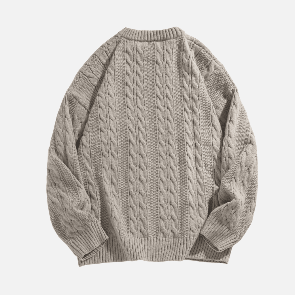 Cable Knit Crewneck Sweater
