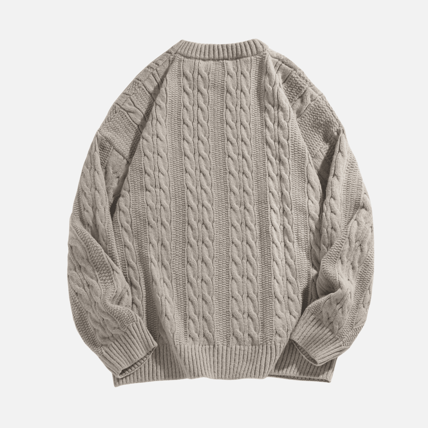 Cable Knit Crewneck Sweater