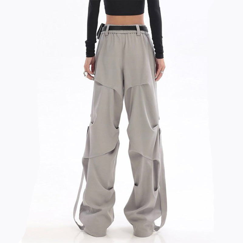 Pleated Wide Leg Sweatpants