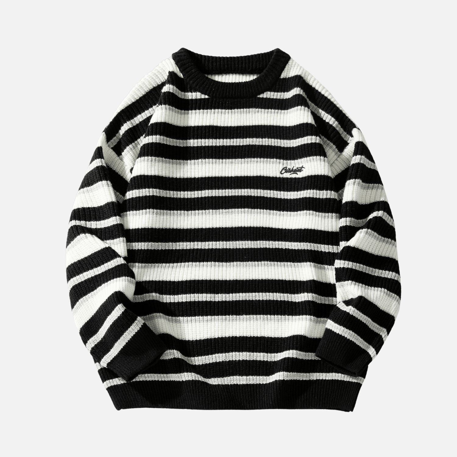 Striped Heavy Knit Sweater