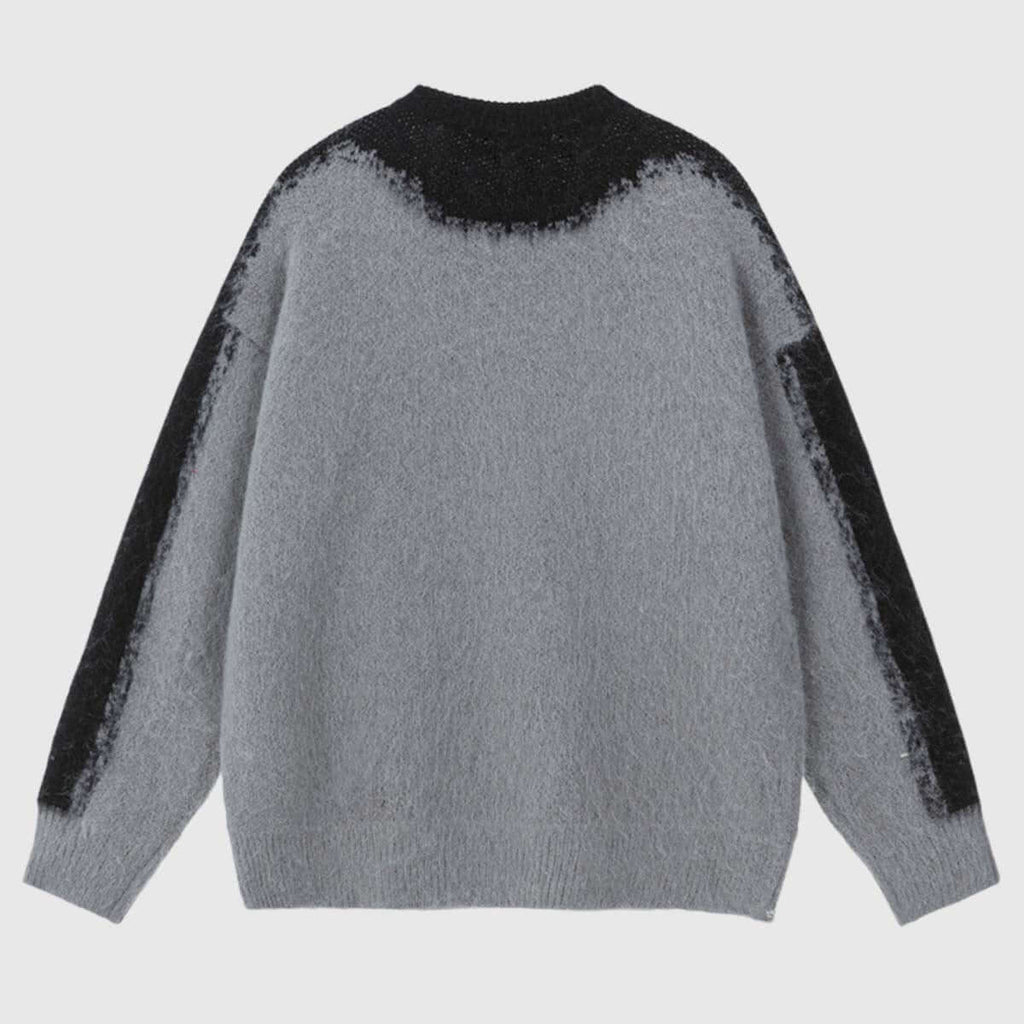 Letter Print Knit Sweater