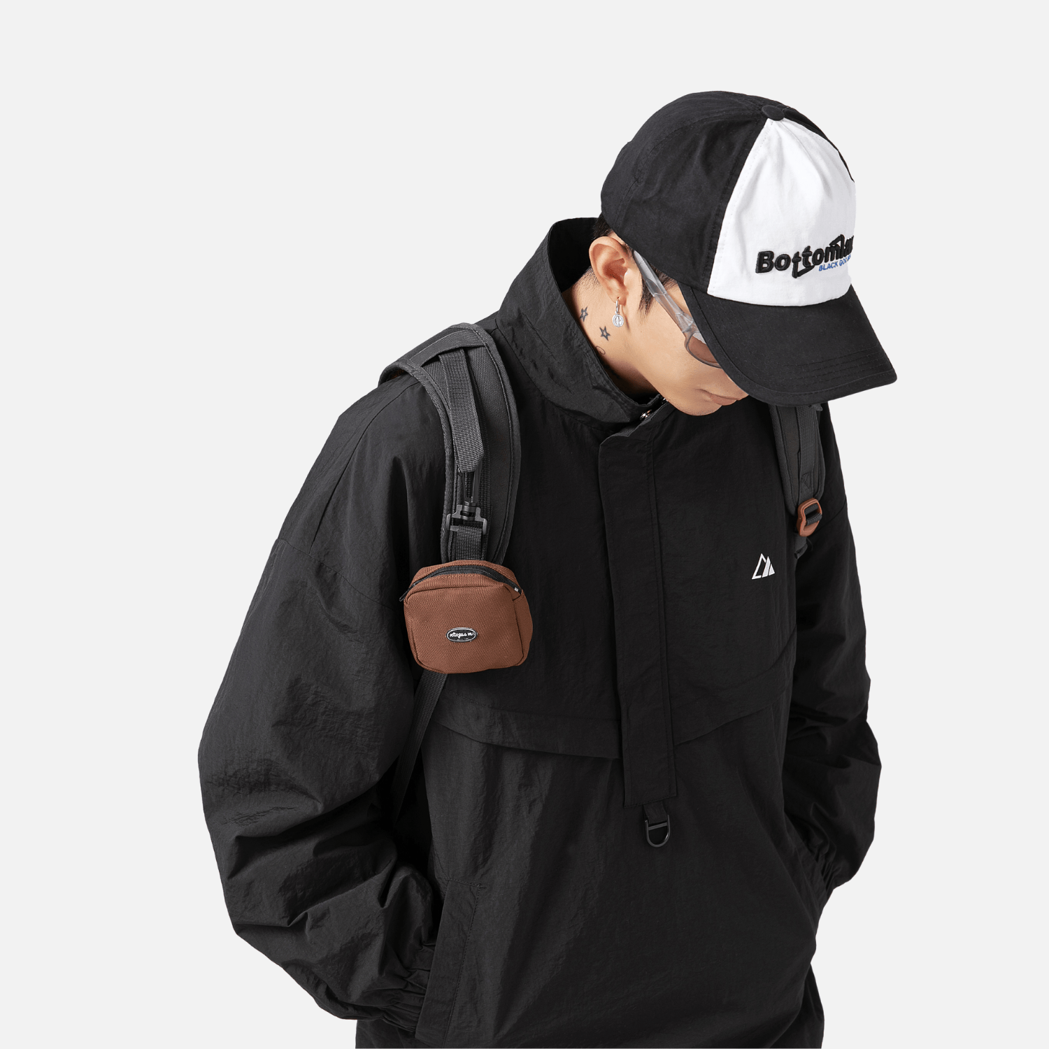 Waterproof Textured Half-Zip Tactical Jacket
