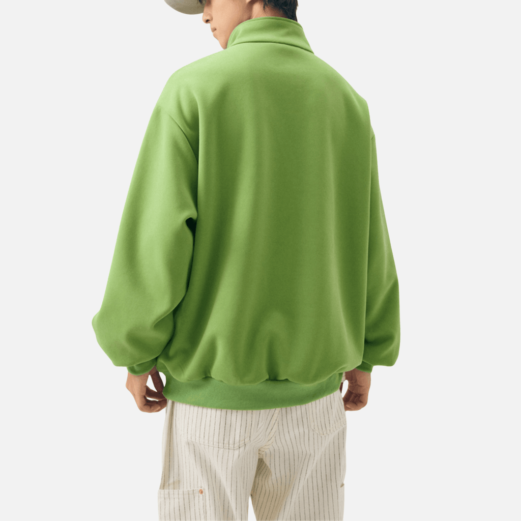 Half-Zip Letter Print Sweatshirt