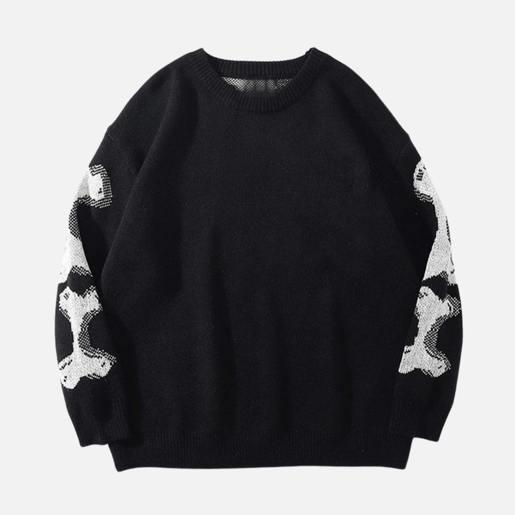 Skeleton Print Sweater