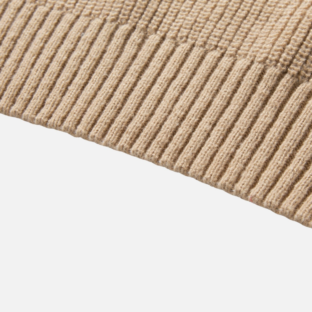 Solid Color Knit Hoodie