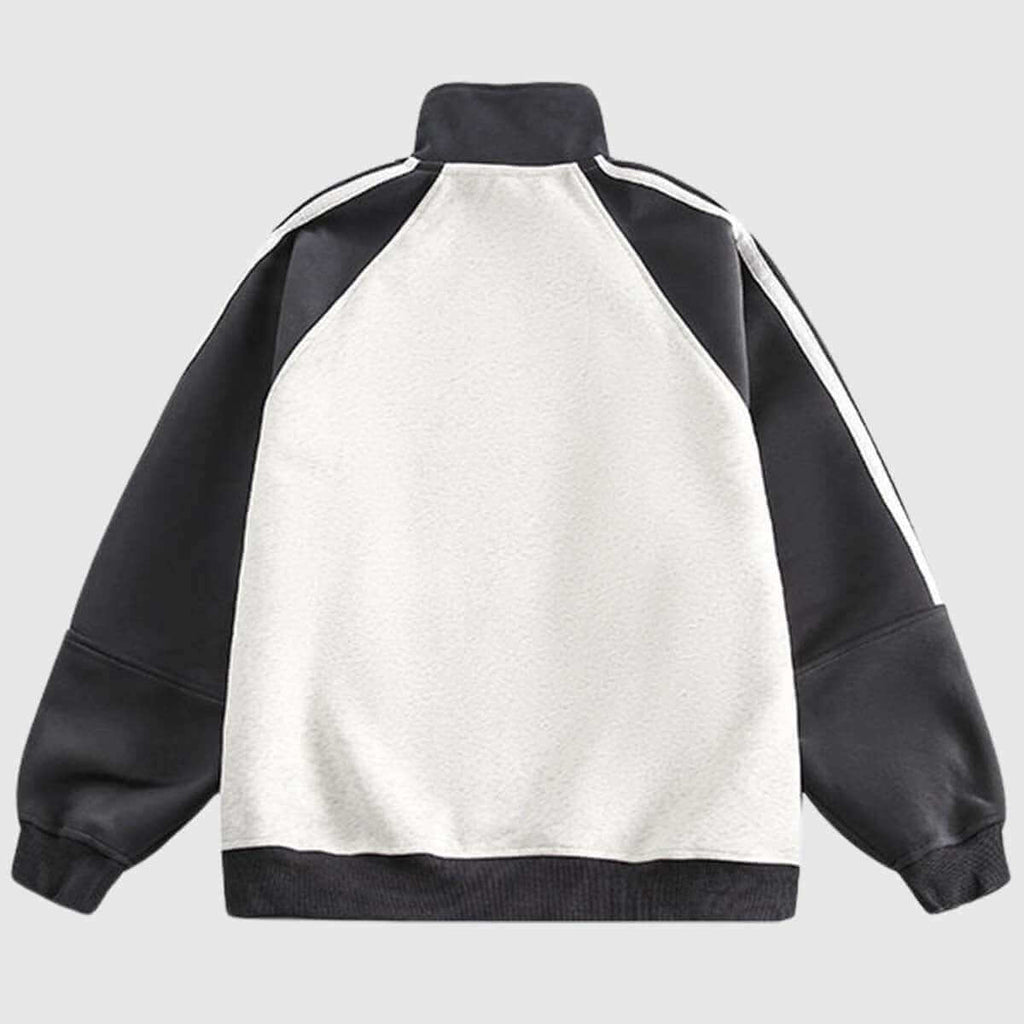Retro Stand Collar Track Jacket