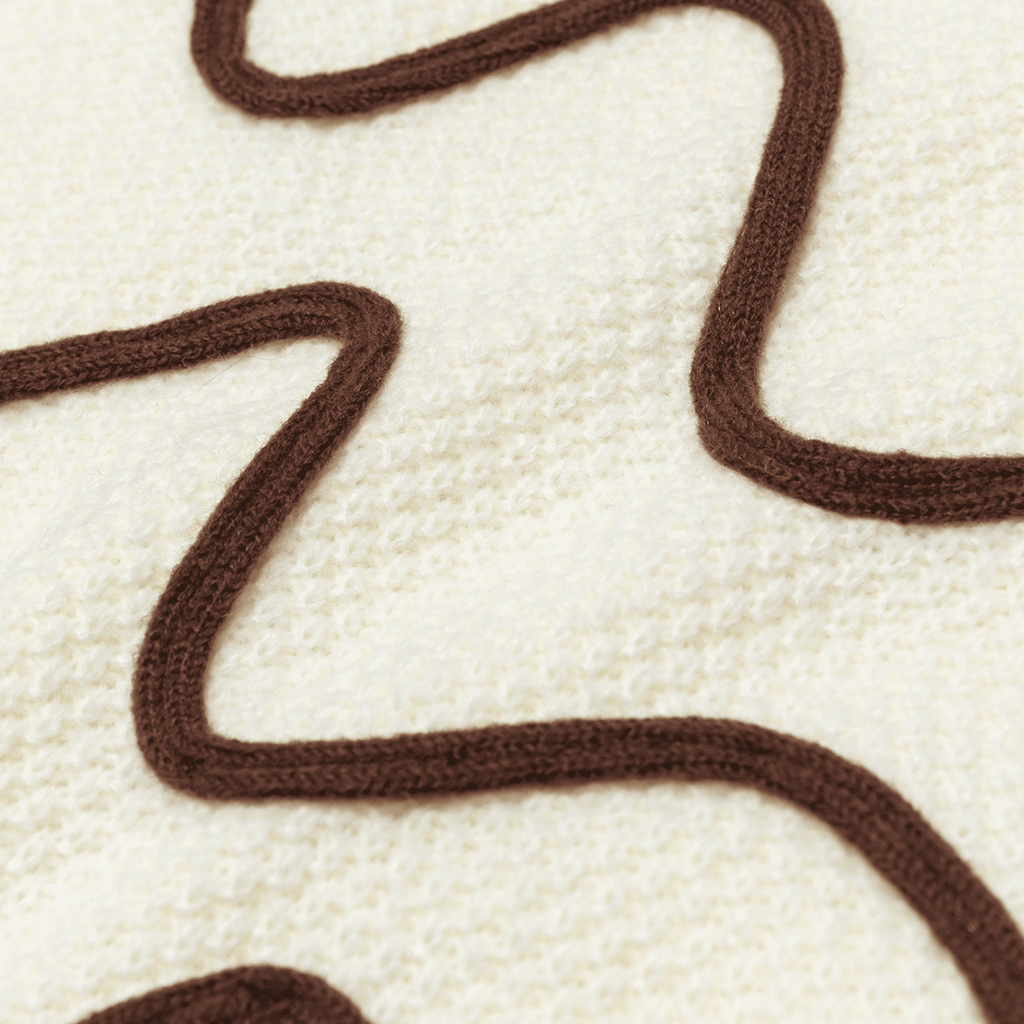 Colorblock Stitch Knit Sweater