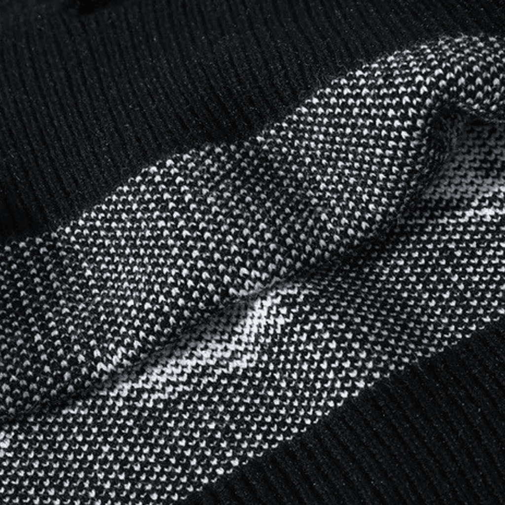 Cartoon Kitten Pattern Knitted Sweater