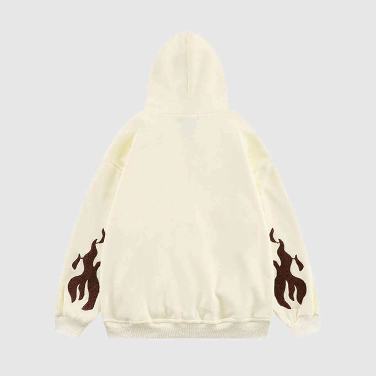 Cross Embroidery Oversized Hoodie