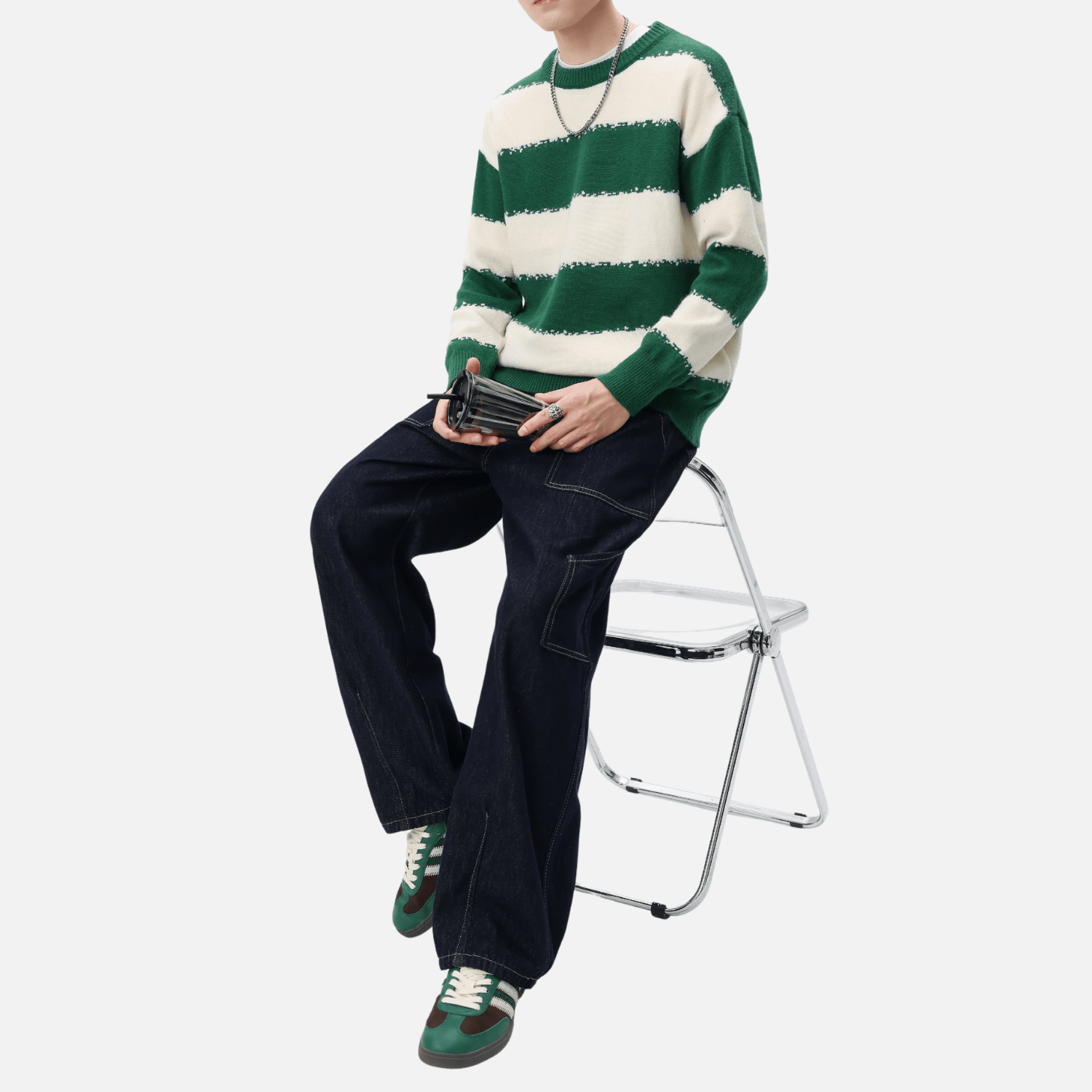 Striped Colorblock Sweater