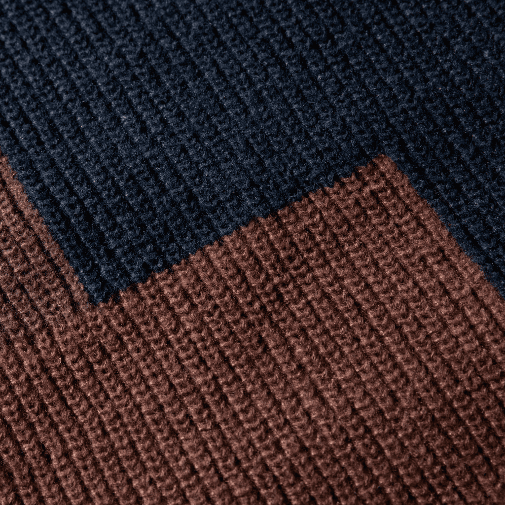 Color Block Textured Knit Sweater