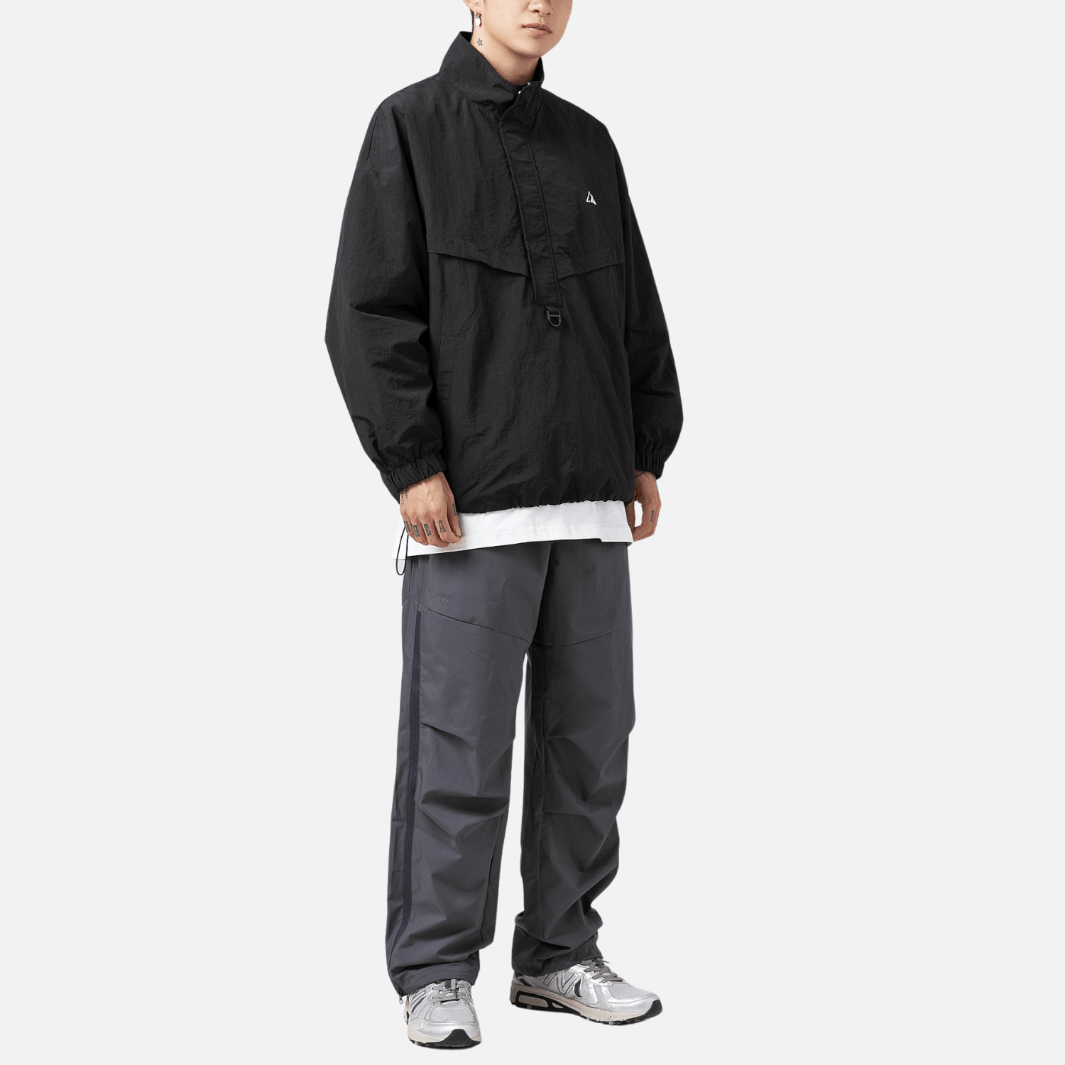 Waterproof Textured Half-Zip Tactical Jacket