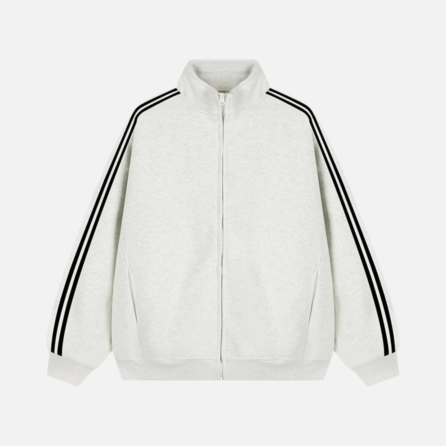 Striped Stand Collar Jacket