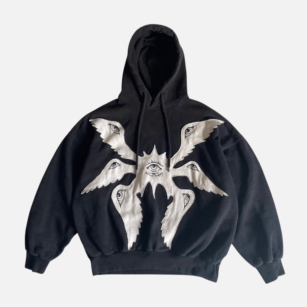 Y2K Devil Eyes Graphic Hoodie