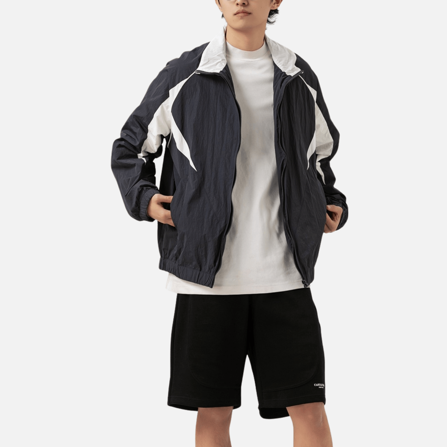 Outdoor Color-Block Zip Jacket