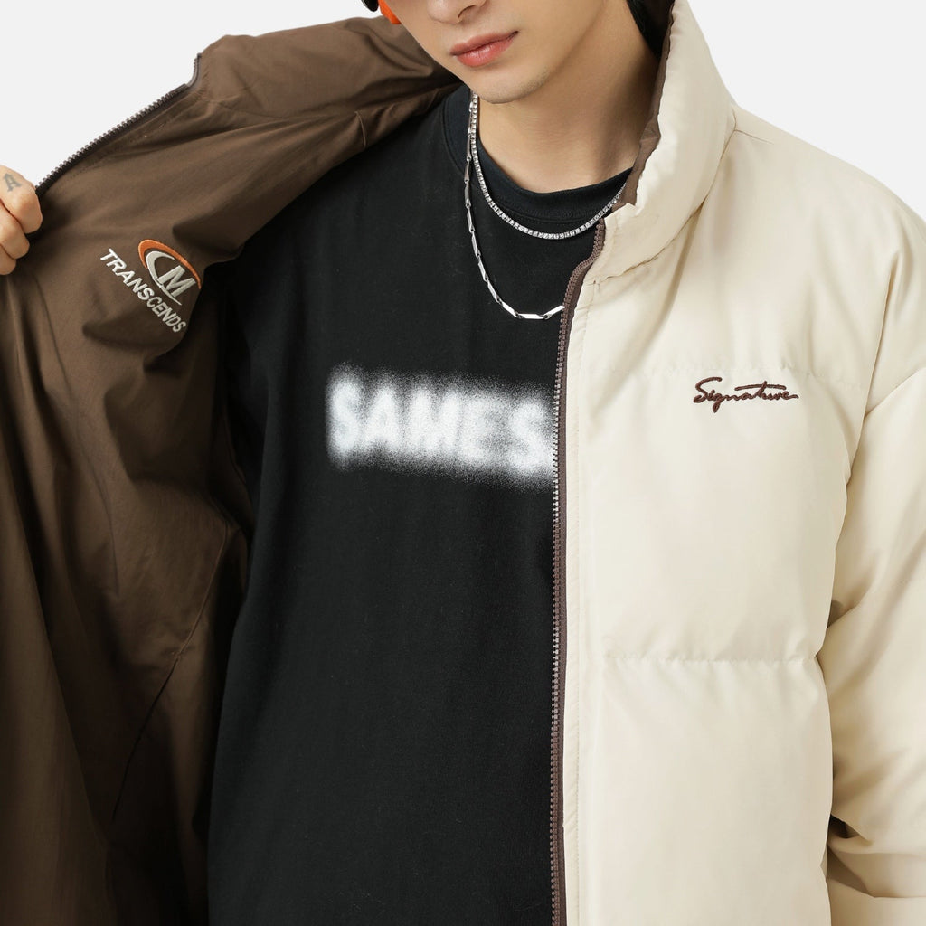 Reversible Two-Tone Puffer Jacket
