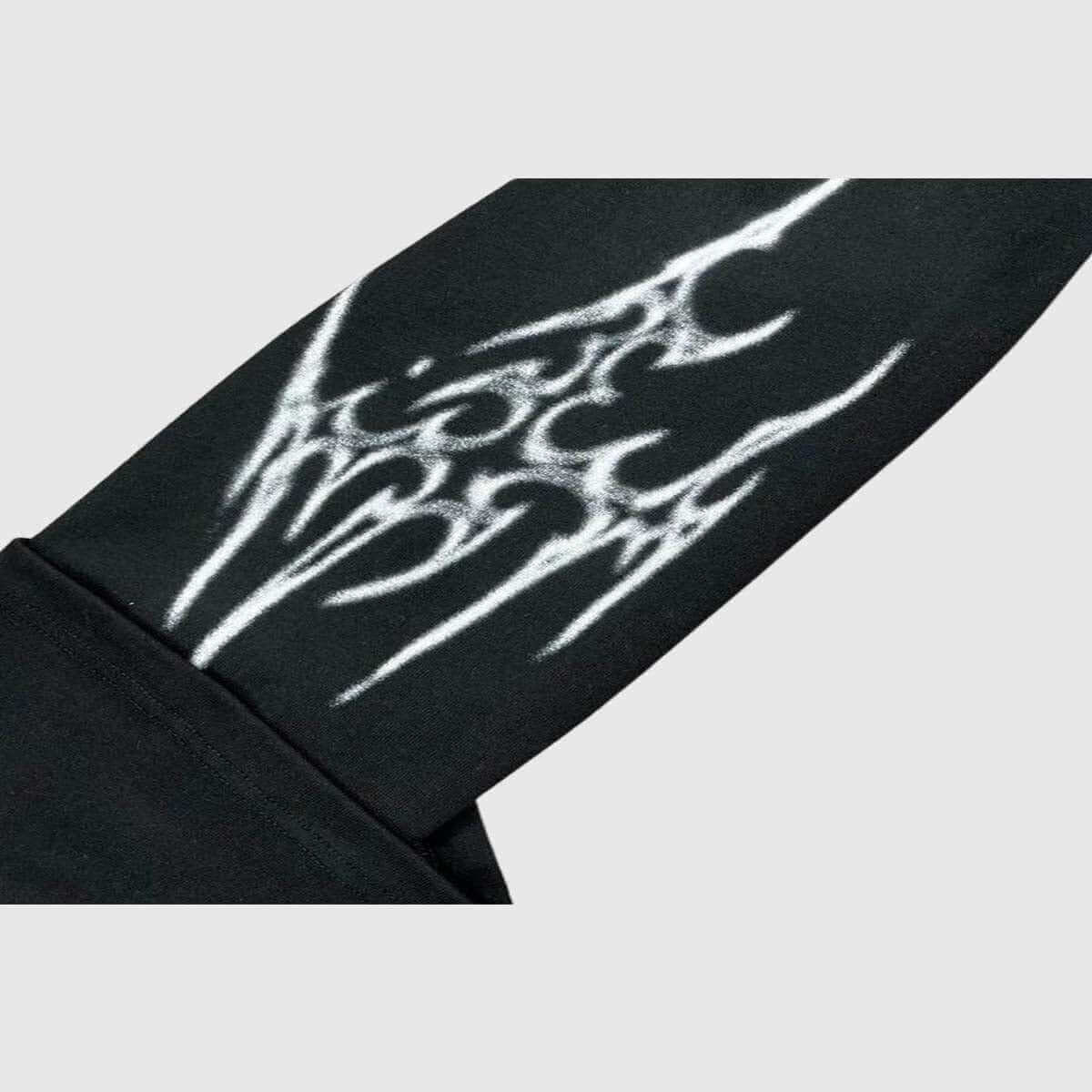 Angel and Thorn Graphic Cotton Sweatshirt