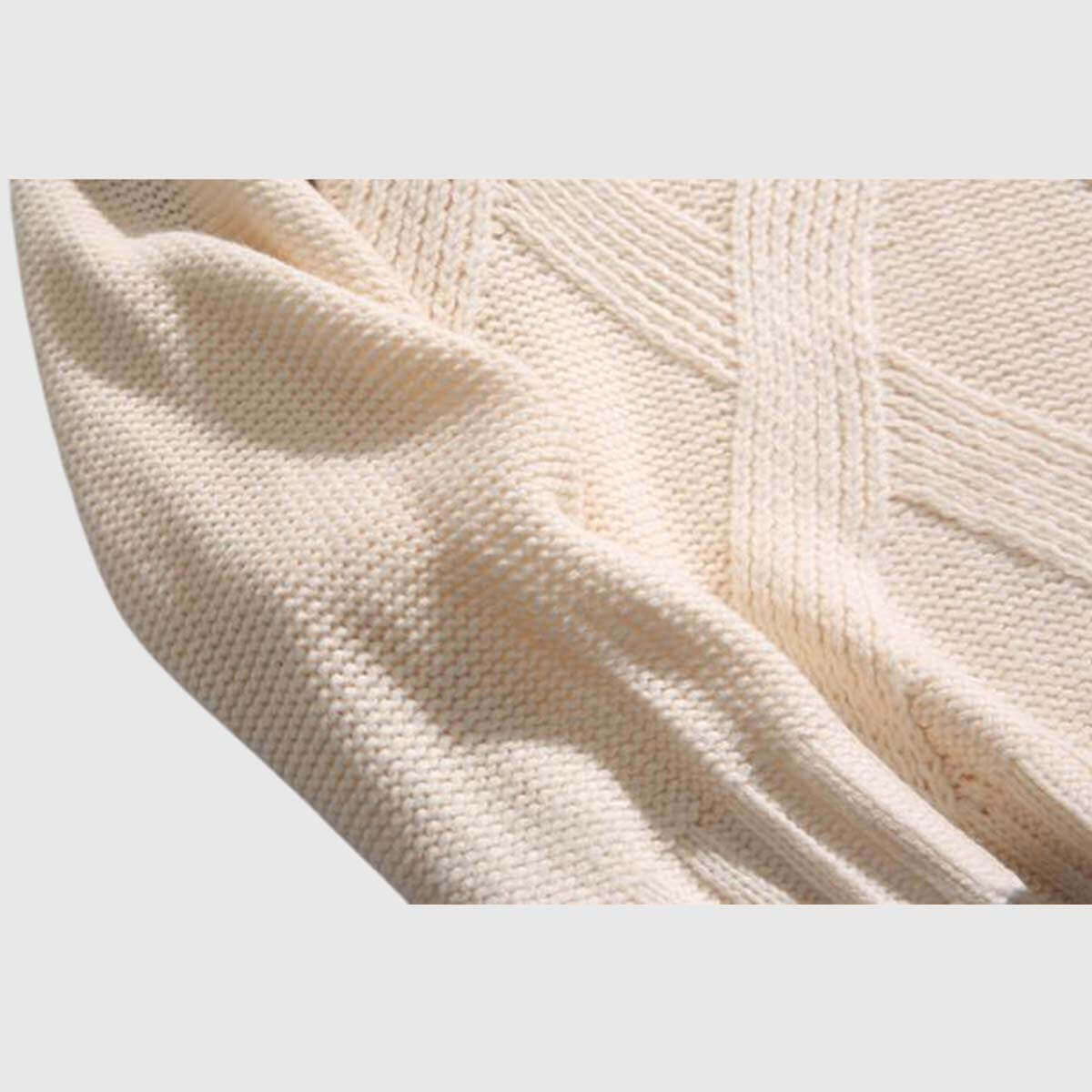 Vintage Colorblock Turtleneck Sweater