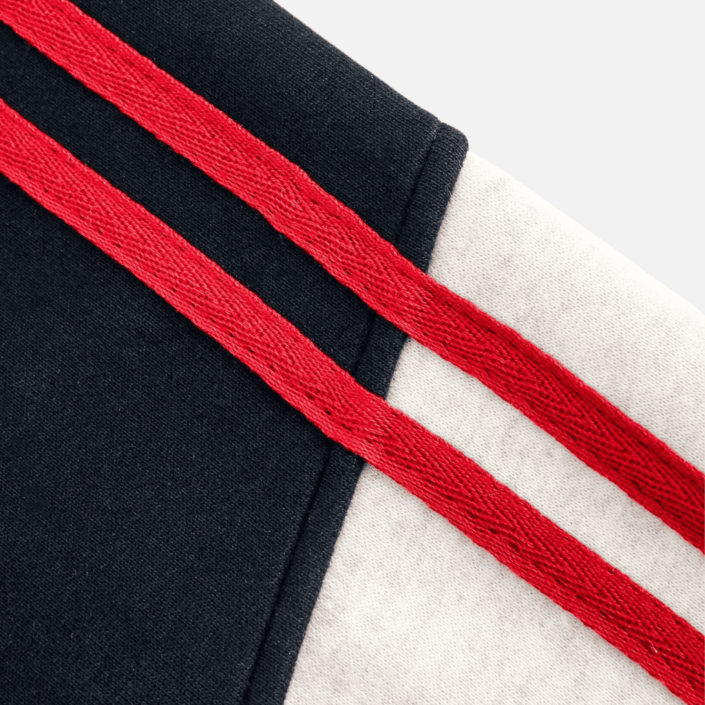 Color-Block Embroidered Stand Collar Jacket