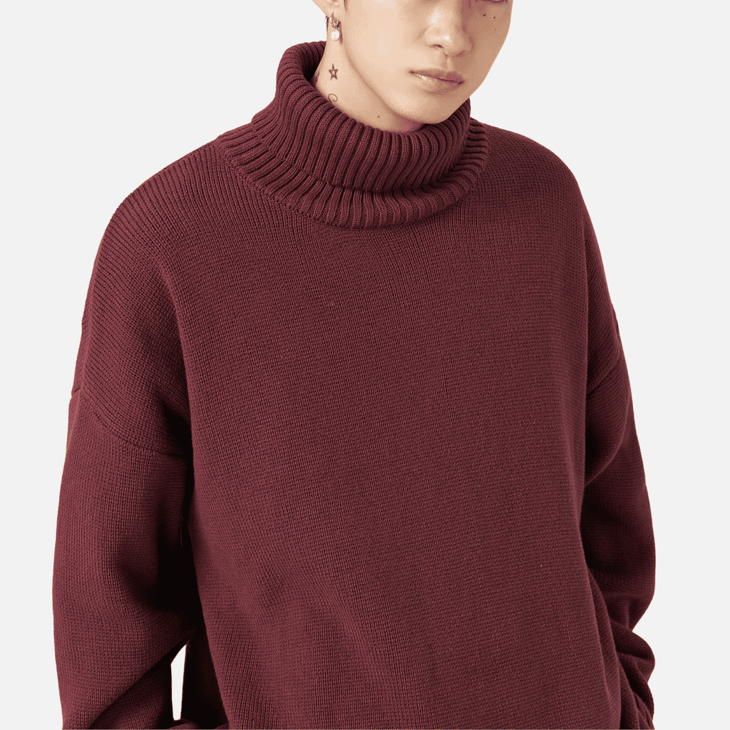 Chunky Knit Turtleneck Sweater