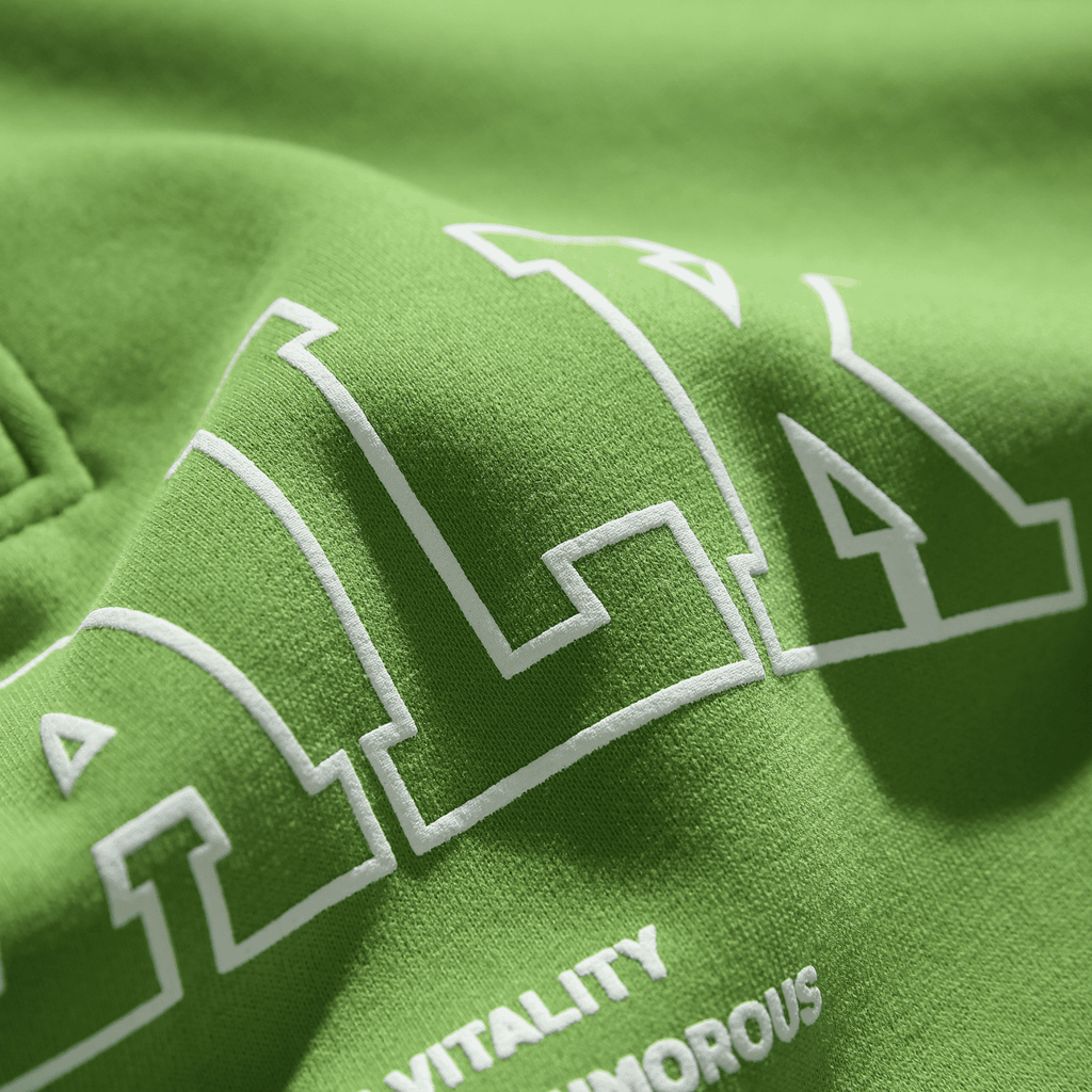 Half-Zip Letter Print Sweatshirt