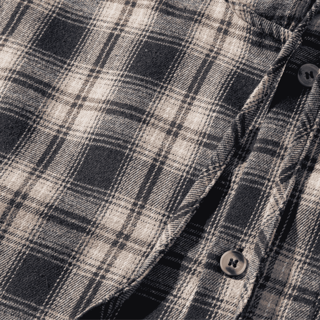 Colorblock Plaid Hooded Shirt