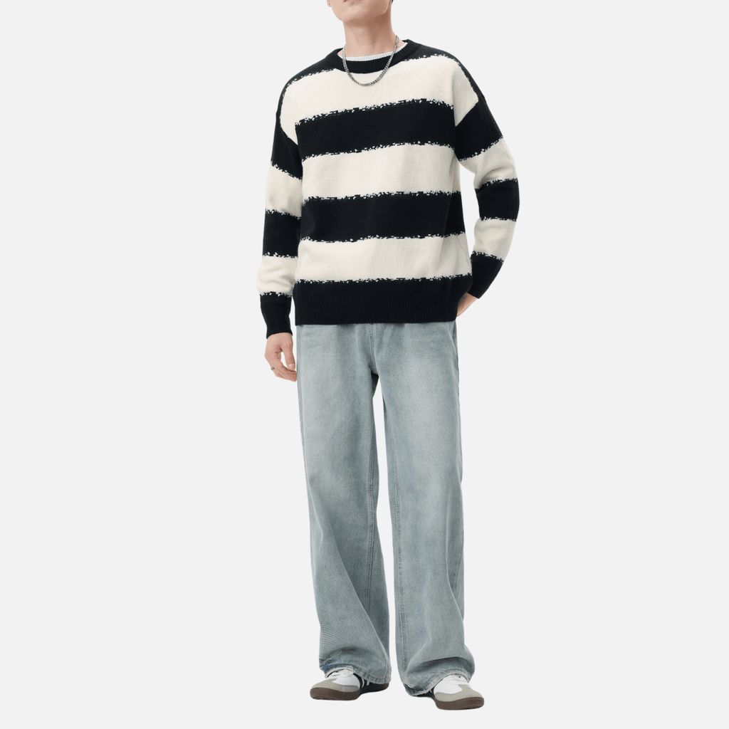 Striped Colorblock Sweater