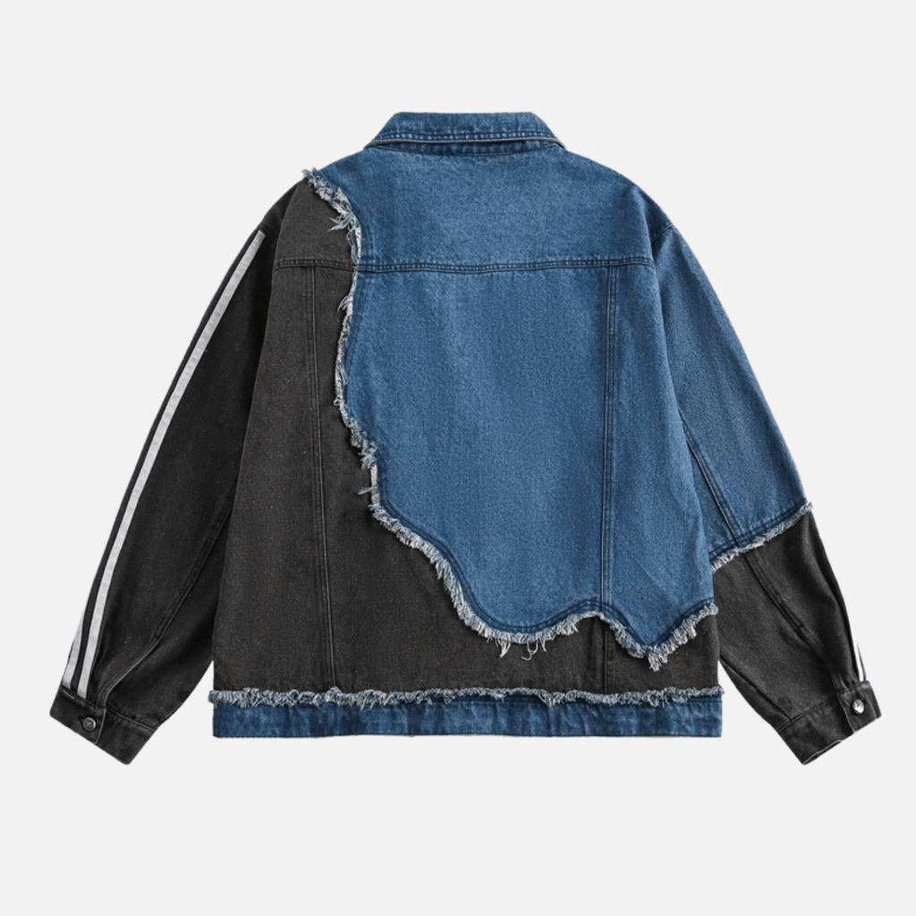 Irregular Patchwork Denim Jacket