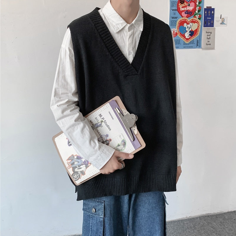 Retro Casual Knitted Vest